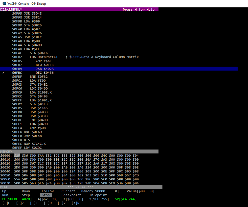 Disassembler and debugger